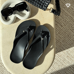 Archies Flip Flops – Kristall – Schwarz